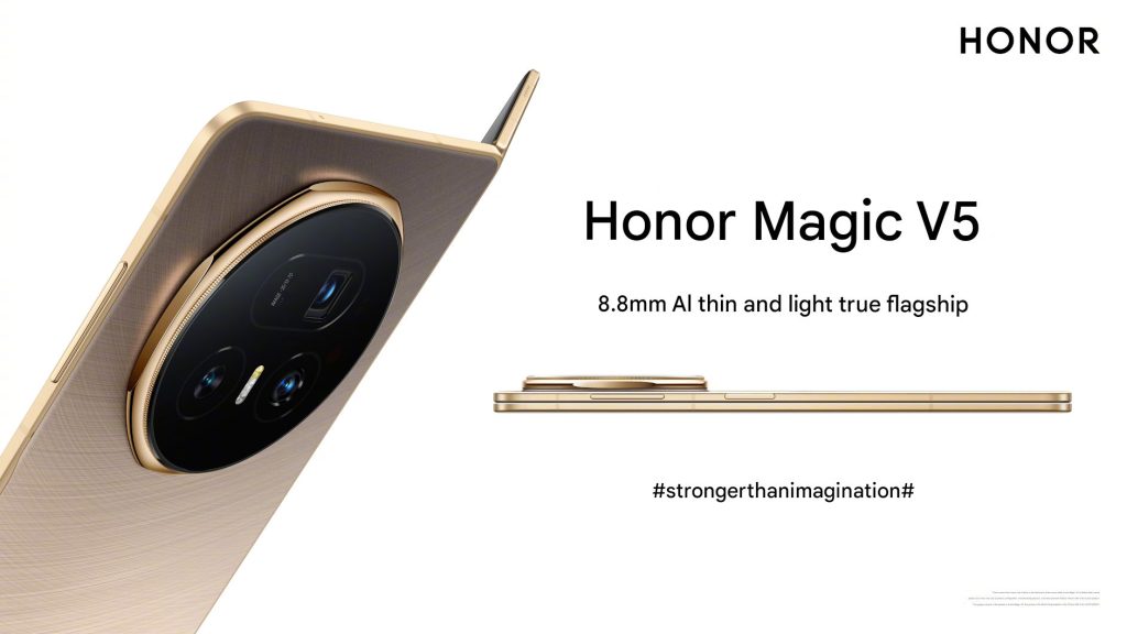 HONOR Magic V5: World's Slimmest Foldable at 8.8mm Unveiled July 5th