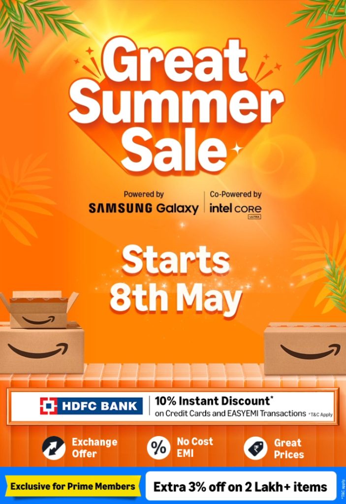 Amazon Great Summer Sale 2026: May 8th Kick-off Confirmed with Massive Tech Discounts